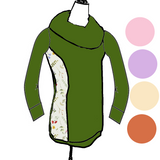 Tunique femme avec options Douces fleurs beiges
