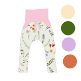 Pantalon évolutif Douces fleurs beiges