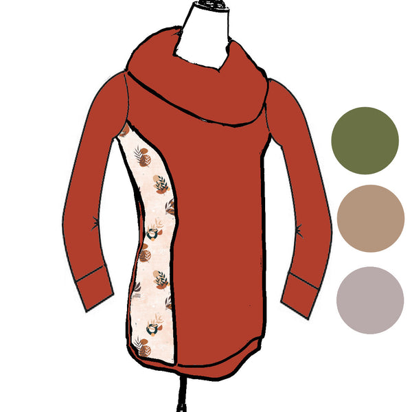 Tunique femme avec options "boho"