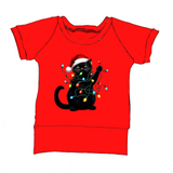 Hoodies/chandails Chat grognon guirlande (rouge)