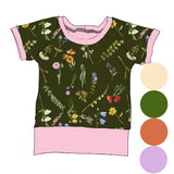 Chandail évolutif avec options Douces fleurs olives