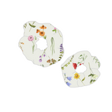 Elastique choux Douces fleurs beiges