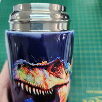 Bouteille 12oz trio dino mauve pret-à-partir (leger defaut)