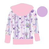 Hoodies évolutif ''Prairie lavande''