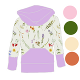 Hoodies évolutif Douces fleurs beiges