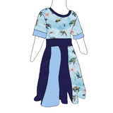 Robe évolutive scrappy ''Danse des tortues''
