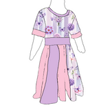Robe évolutive scrappy ''Prairie lavande''