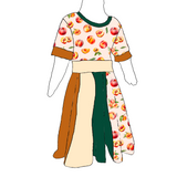 Robe évolutive scrappy ''Pêché mignon''