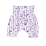 Maillot de bain short évolutif ''Prairie lavande''