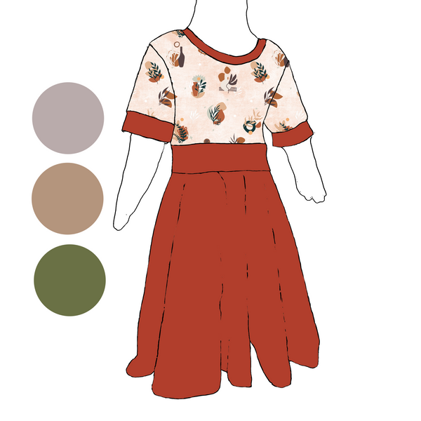 Robe évolutive "boho"