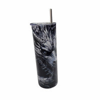 Tumbler 20 oz dragon de métal pré-commande (1-2 semaines)