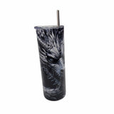 Tumbler 20 oz dragon de métal pré-commande (1-2 semaines)