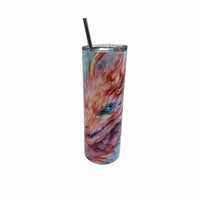 verre Tumbler 20 oz dragon aquarelle prêt-à-partir