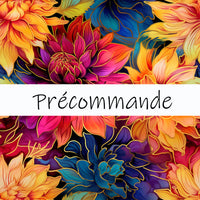 Culotte menstruelle large  précommande dahlia arc-en-ciel