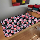 Housse de table à langer ''Hibiscus''