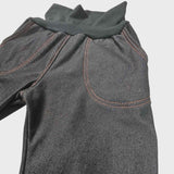 Jeans évolutif avec surpriqures au choix