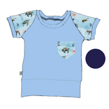 T-shirt évolutif avec poche ''Danse des tortues''