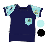 T-shirt évolutif avec poche Soccer avec papa