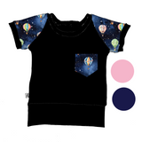 T-shirt évolutif avec poche Mongolfière