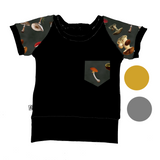T-shirt évolutif avec poche ''Champignons''