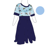 Robe évolutive ''Danse des tortues''
