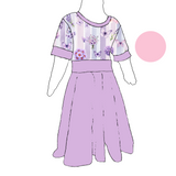 Robe évolutive ''Prairie lavande''