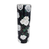 Tumbler 20 oz fleuris or motif prêt-à-partir