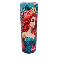 Tumbler 20 oz sirène rousse prêt-à-partir
