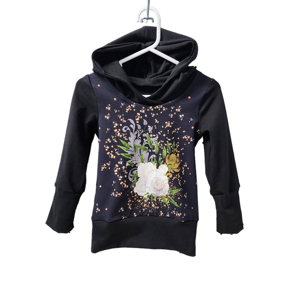 hoodies évolutif fleuris or