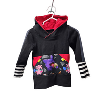Hoodies évolutif monstre de poche rouge