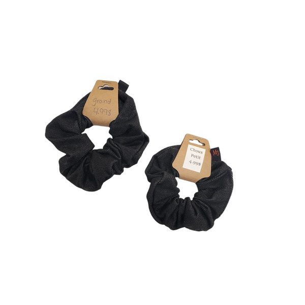 Elastique choux jeans noir