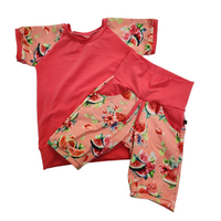 T-shirt reglan melon d'eau 6-9 ans