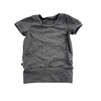 T-shirt évolutif charcoal poche
