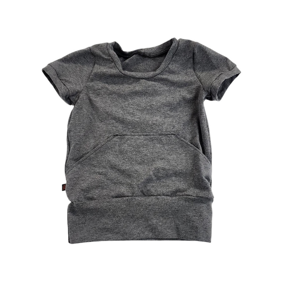 T-shirt évolutif charcoal poche