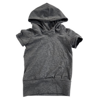 T-shirt évolutif charcoal capuchon