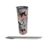Tumbler 20 oz fleuris singe prêt-à-partir