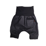 Short, culotte courte jeans extensible noir