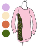 Tunique femme avec options Douces fleurs olives