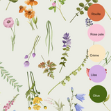 Culotte entrainement Douces fleurs beiges
