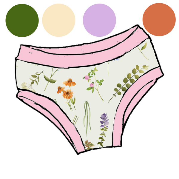 Culotte entrainement Douces fleurs beiges