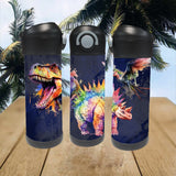 Bouteille 12oz trio dino mauve pret-à-partir (leger defaut)