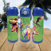 Bouteille 12oz trio dino vert pré-commande (1-2 semaines)