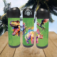 Bouteille 12oz trio dino vert pré-commande (1-2 semaines)