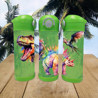 Bouteille 12oz trio dino vert pré-commande (1-2 semaines)