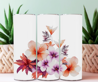 Tumbler 20 oz fleuris aquarelle pré-commande (1-2 semaines)