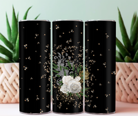Tumbler 20 oz fleuris gold pré-commande (1-2 semaines)