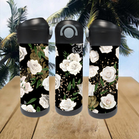 Bouteille 12oz fleuris or pré-commande (1-2 semaines)