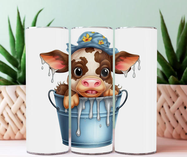 Tumbler 20 oz Gustave la vache pré-commande (1-2 semaines)