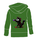 Hoodies/chandails Chat mignon guirlande (vert)