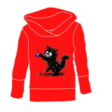 Hoodies/chandails Chat mignon guirlande (rouge)